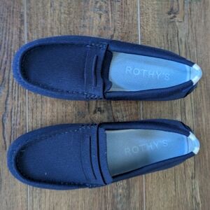 Rothy's Women's The Driver Navy Blue Slip-On Loafers Size 9